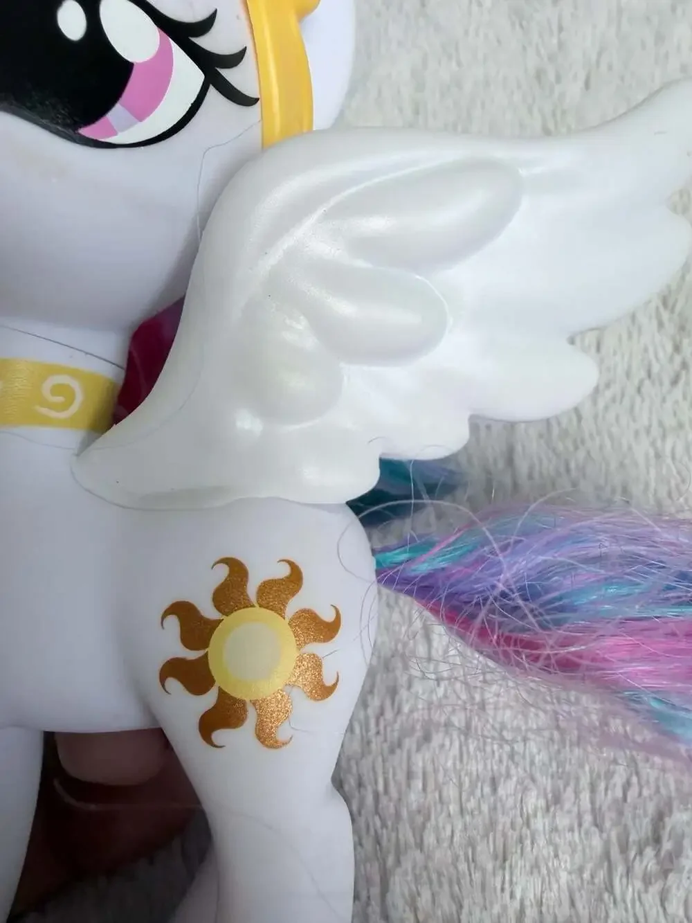 My Little Pony 6” Lot of 3 Celestia, Rarity, Twilight Sparkle Brushable 2016